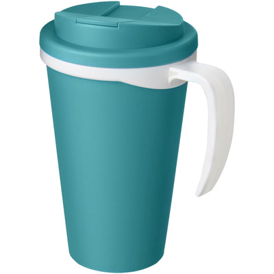 Branded Americano® Grande 350 ml mug with spill-proof lid