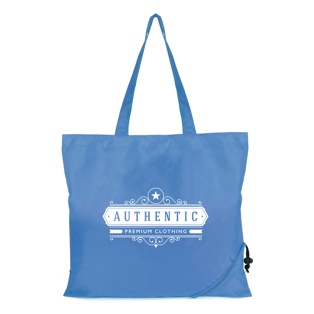 Branded Bayford 190T Polyester foldable pullstring shopper bag