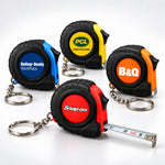 Branded Mini Tape Measure Keyring - 1m