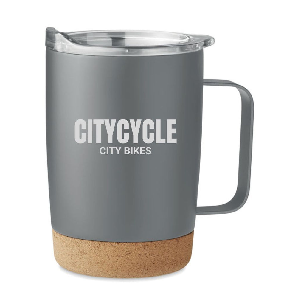 Double wall tumbler 300ml with Cork Base