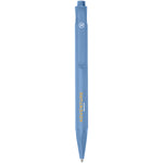 Terra corn plastic ballpoint pen in blue with branding down the barrel