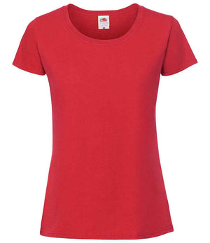 Fruit of the Loom Ladies Iconic 195 T-Shirt Red
