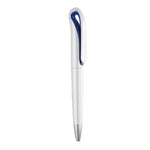 ABS twist ball pen with blue accents