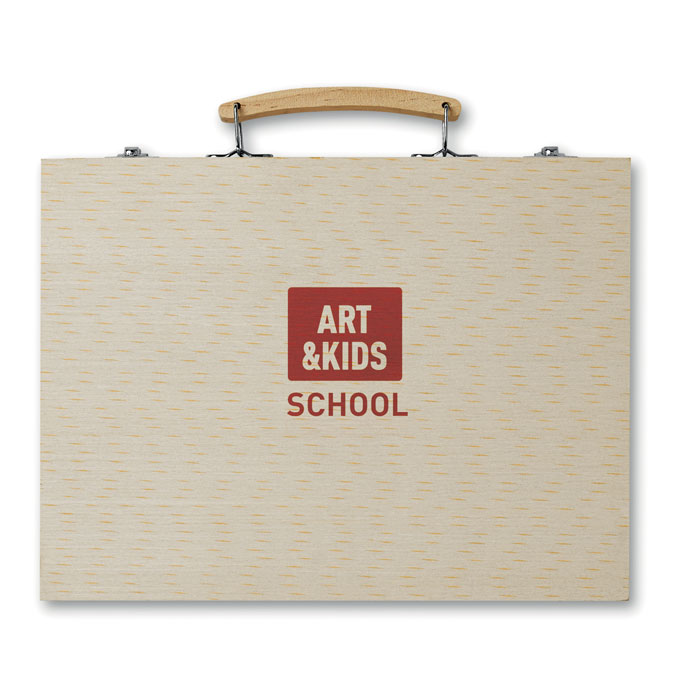 Branded Artist's set in wooden box