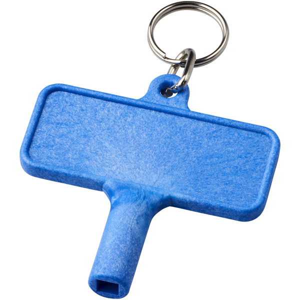 Branded Largo plastic radiator key with keychain
