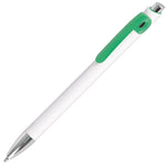 Branded DIME ball pen WHITE with trim