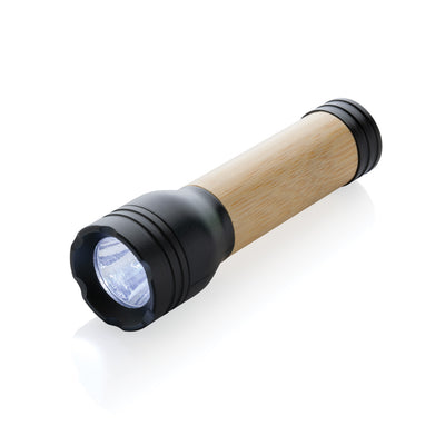 Branded Lucid 1W RCS certified recycled plastic & bamboo torch