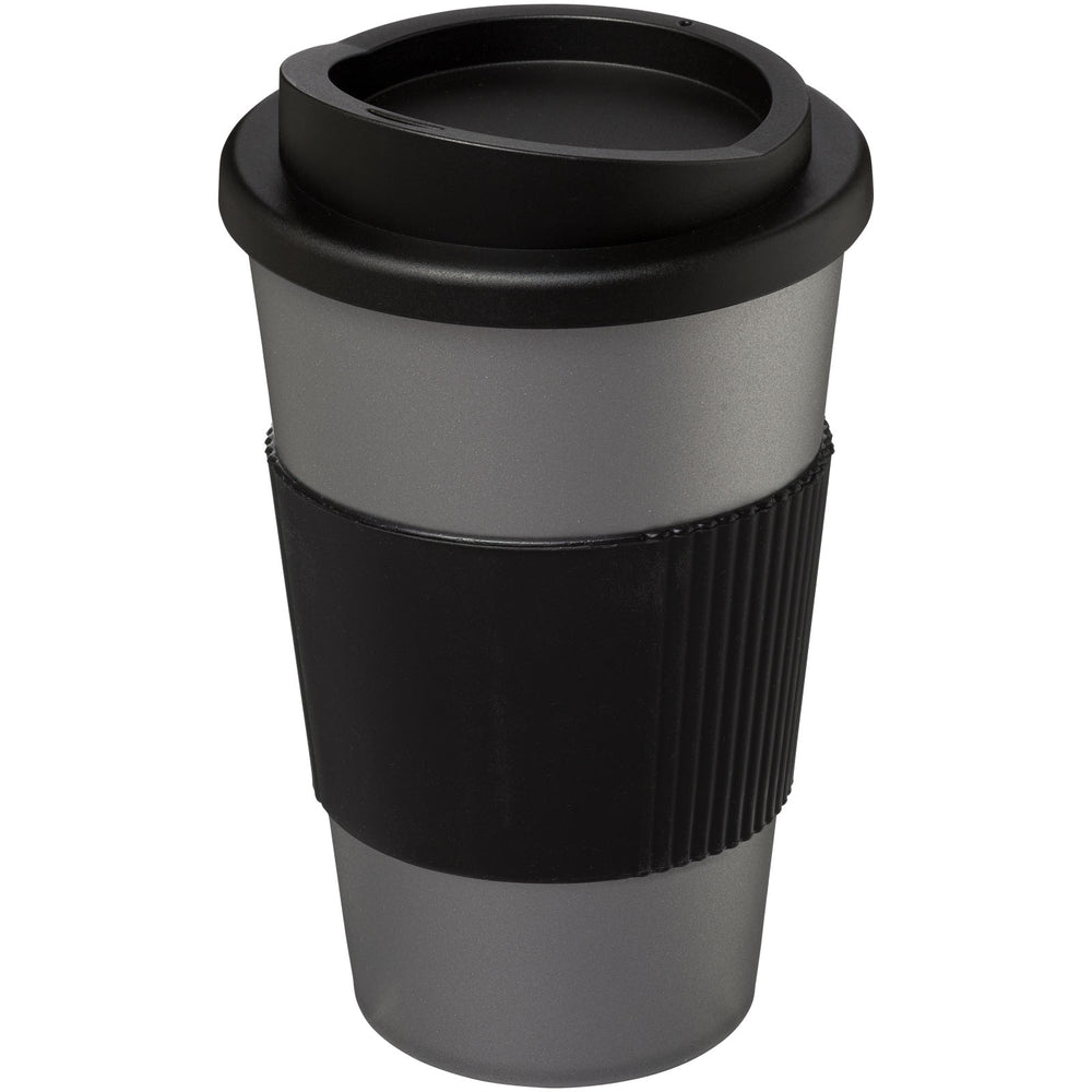 Branded Americano® 350 ml insulated tumbler with grip