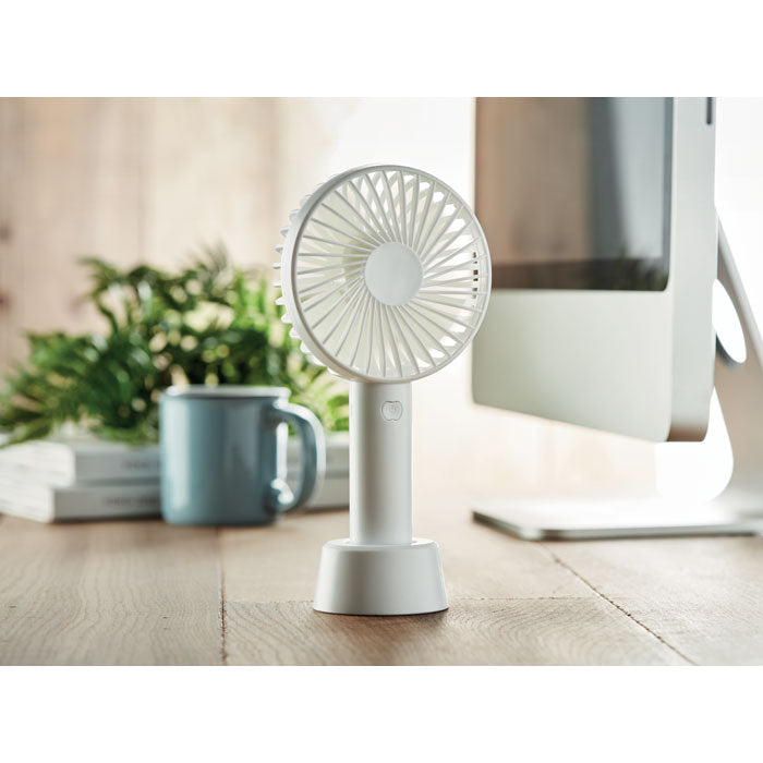 Branded USB desk fan with stand