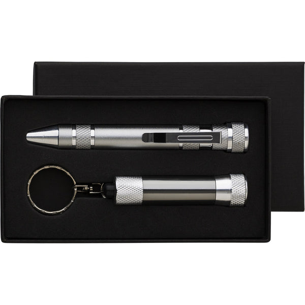 Branded Tall Pen shaped screwdriver/torch