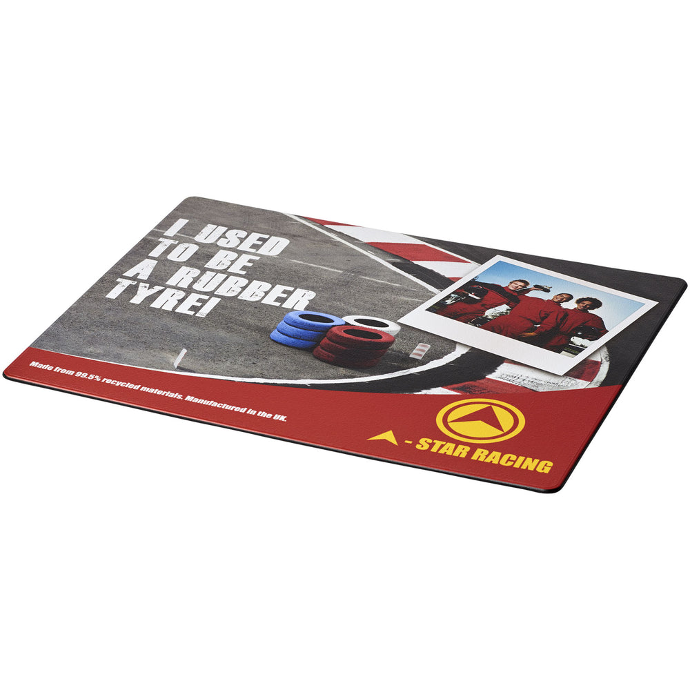Branded Brite-Mat® mouse mat with tyre material