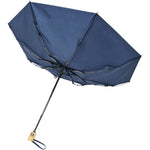 Branded Bo 21" foldable auto open/close recycled PET umbrella
