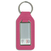 Branded Long Square Shaped Keyfob with Domed Medallion