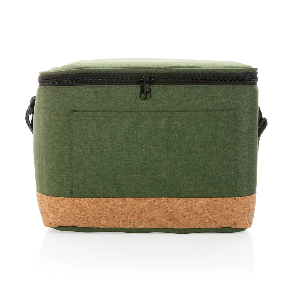 Branded Impact AWARE™ XL RPET two tone cooler bag with cork detail