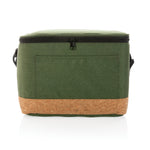 Branded Impact AWARE™ XL RPET two tone cooler bag with cork detail