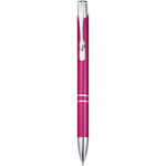 Moneta aluminium click ballpoint Blue ink pen