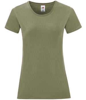Fruit of the Loom Ladies Iconic 150 T-Shirt Classic Olive