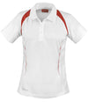 Spiro Ladies Team Spirit Polo Shirt White/Red