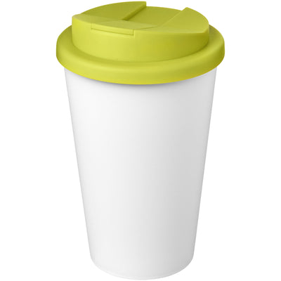 Branded Americano® Eco 350 ml recycled tumbler with spill-proof lid