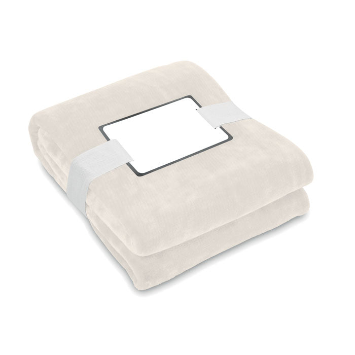 Branded RPET fleece blanket 280 gr/m²