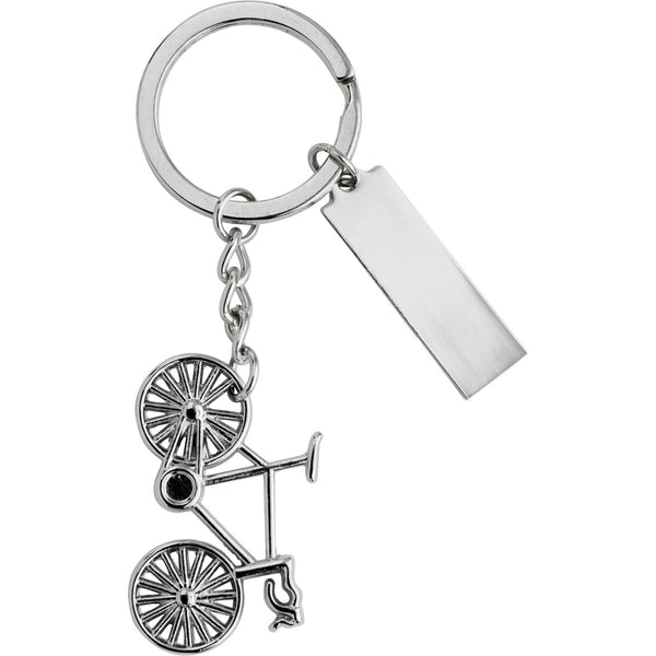 Huntash Nickel plated keychain