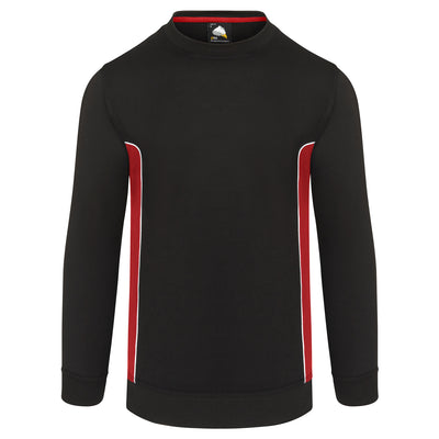 Orn Silverswift Two Tone Sweatshirt Black/Red