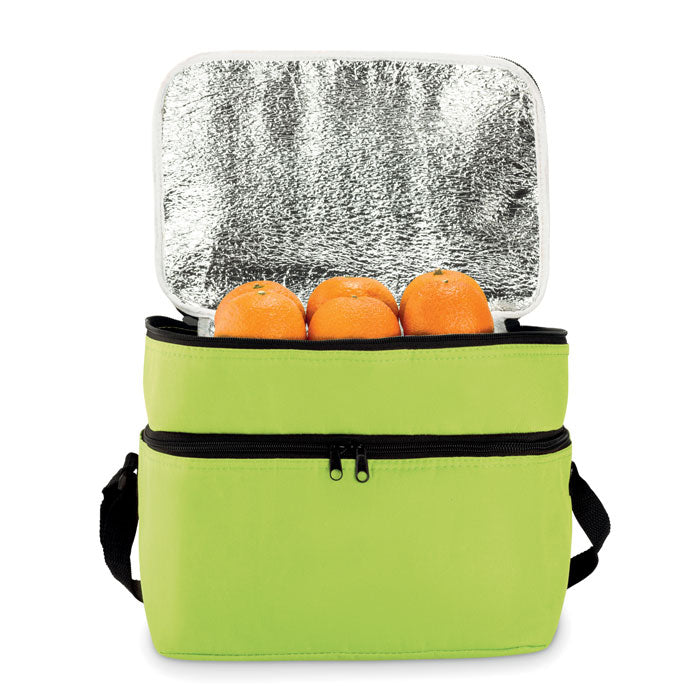 Branded Cooler bag with 2 compartments