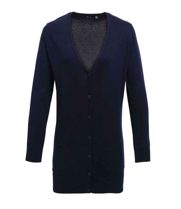 Premier Ladies Longline V Neck Cardigan