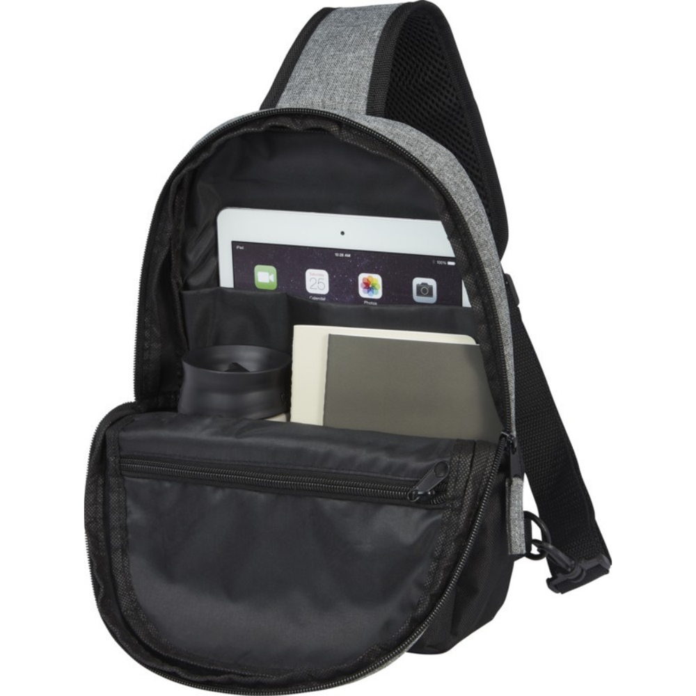 Branded Reclaim GRS recycled two-tone sling 3.5L
