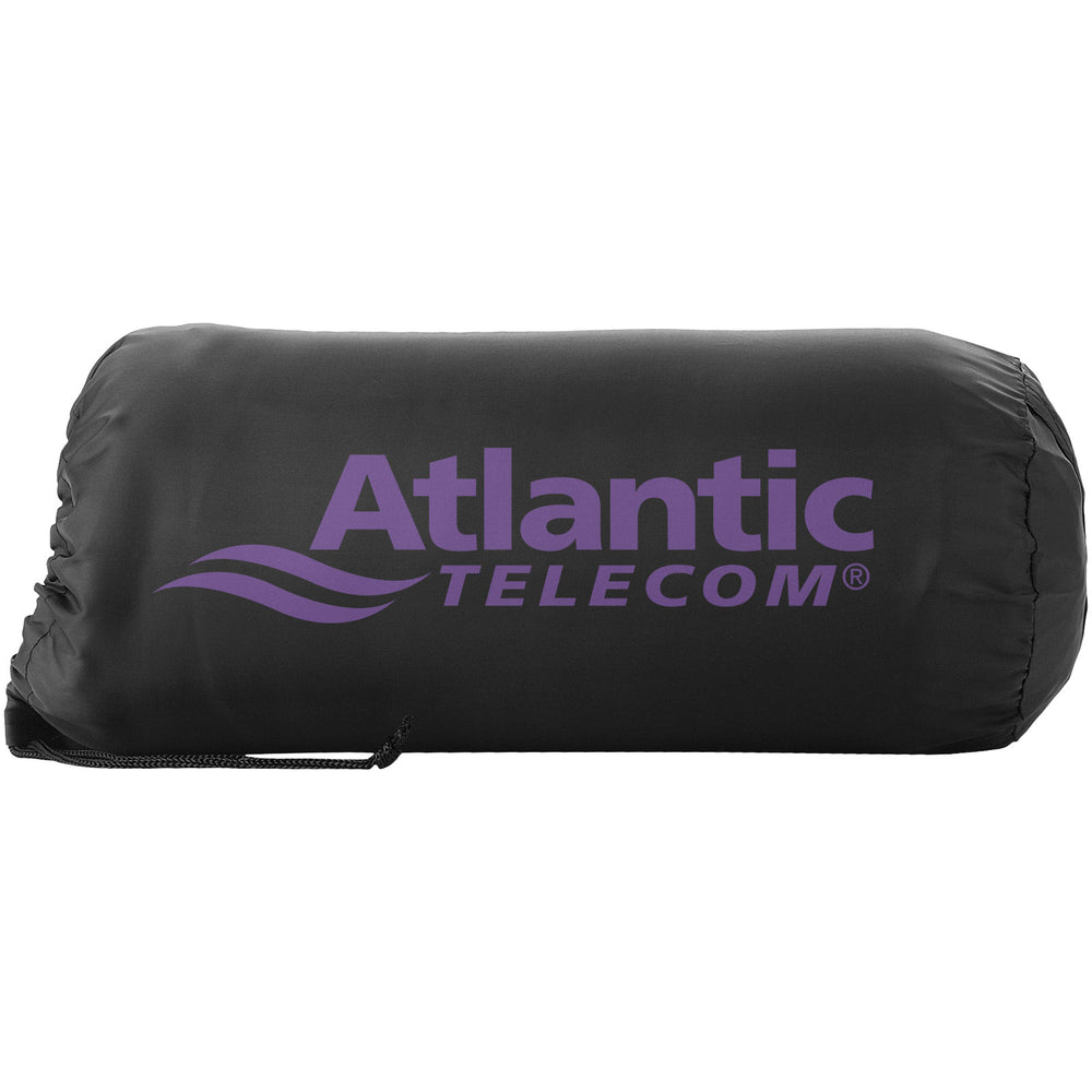 Branded Huggy fleece plaid blanket with carry pouch