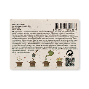 Branded Grass/seed paper memo pad