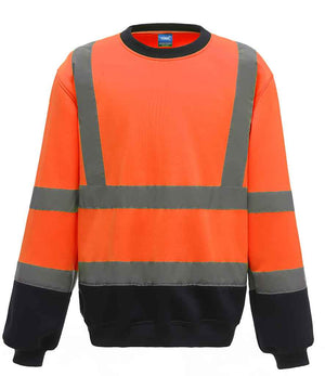 Yoko Hi-Vis Sweatshirt Orange/Navy