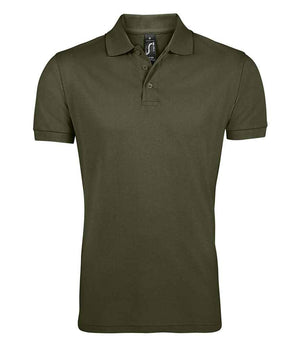 SOL'S Prime Poly/Cotton Piqué Polo Shirt Army