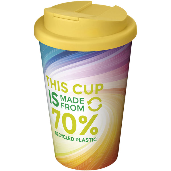 Branded Brite-Americano® Eco 350 ml spill-proof insulated tumbler