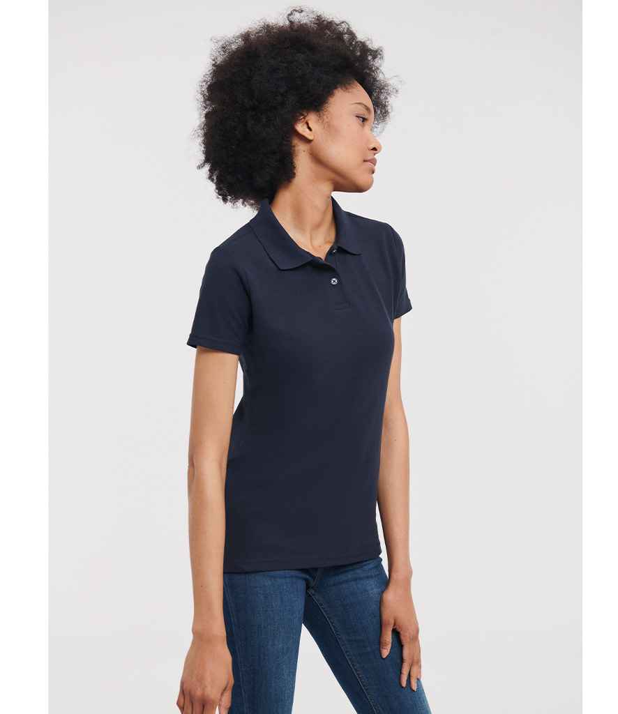 Branded Russell Ladies Classic Poly/Cotton Piqué Polo Shirt