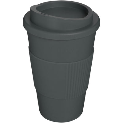 Branded Americano® 350 ml insulated tumbler with grip