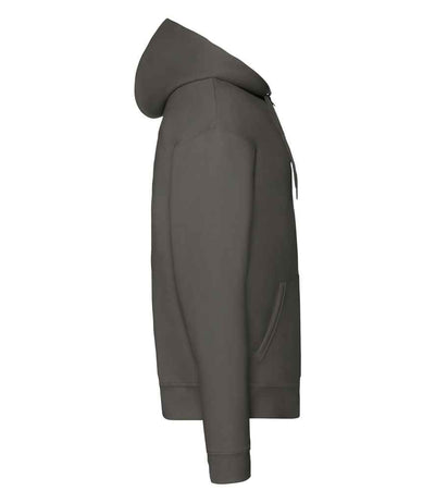 Fruit of the Loom Premium Zip Hooded Sweatshirt Charcoal