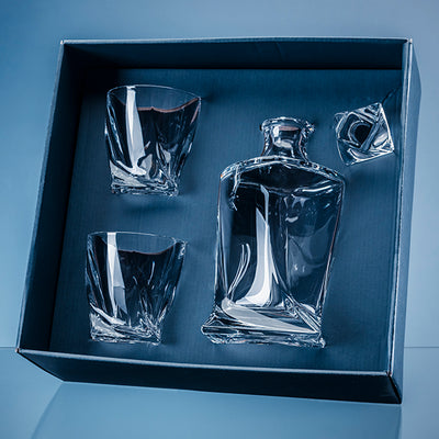 Branded 3pc 0.85ltr Quatro Whisky Set supplied in a Gift Box