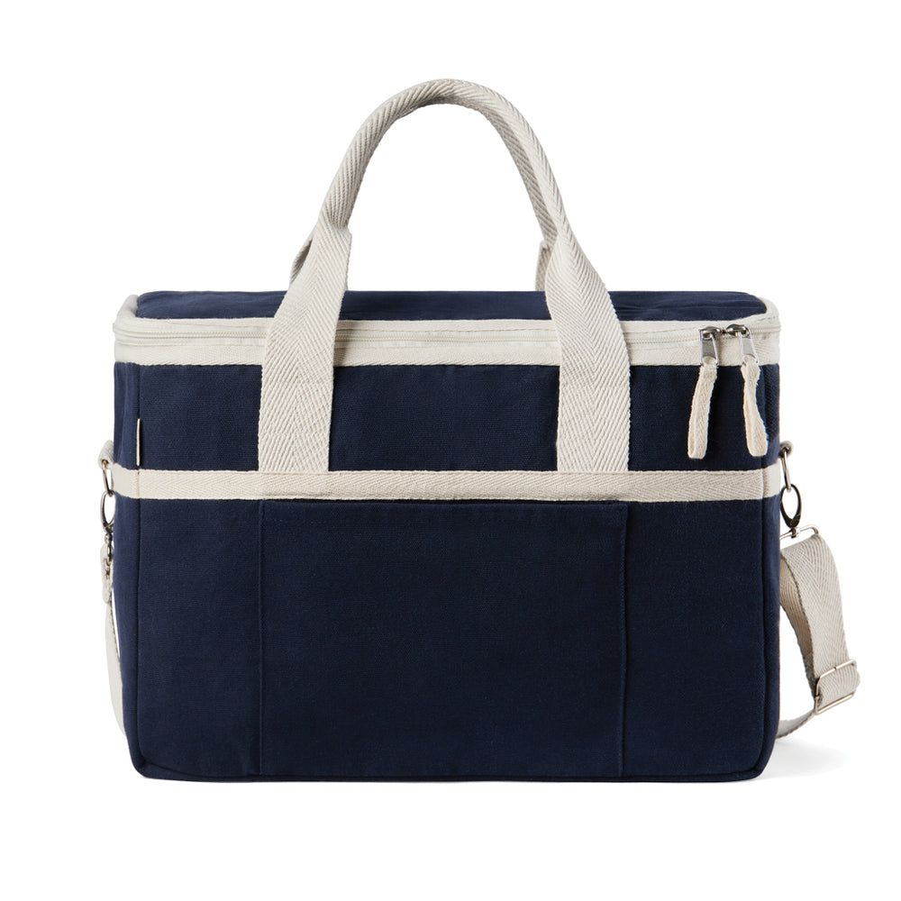 Branded VINGA Volonne AWARE™ recycled canvas cooler basket