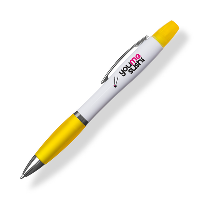 Blue Curvy Duo Highlighter Pen
