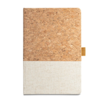 Klee A5 Cork and Linen Notebook Blue