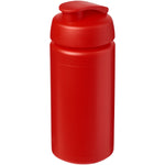 Branded Baseline® Plus grip 500 ml flip lid sport bottle