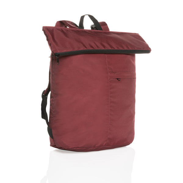 Dillon AWARE™ RPET lightweight foldable backpack Red