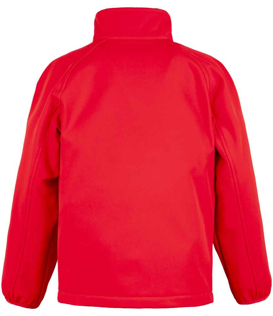 Result Genuine Recycled Kids Two Layer Printable Soft Shell Jacket Red