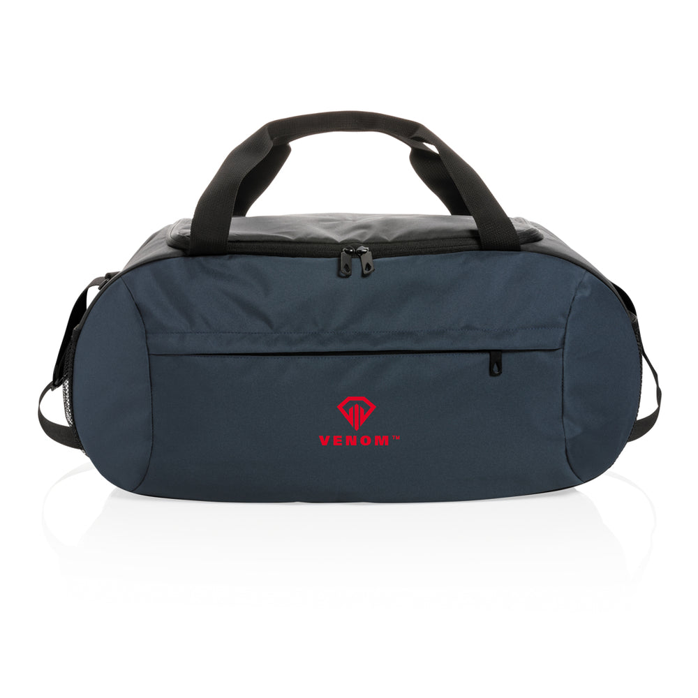 Branded Impact AWARE™ RPET modern sports duffel