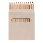 Branded 12 coloured pencils set