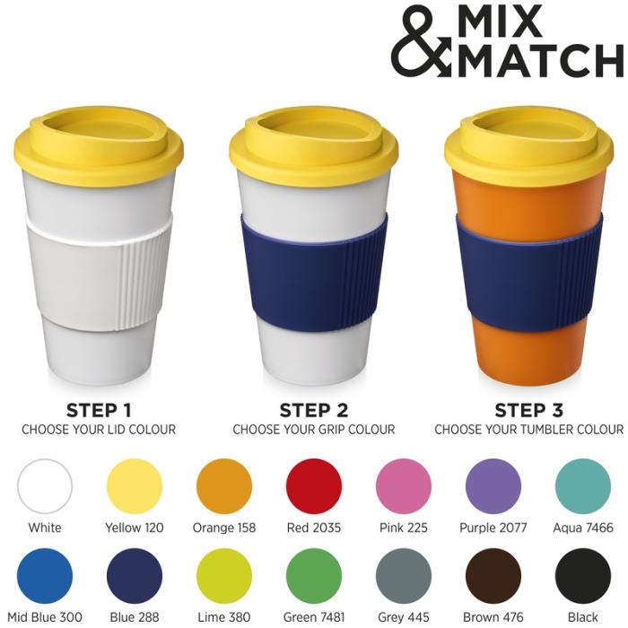 Americano® 350 ml insulated tumbler with grip