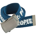 Branded Polyester Canvas Belt with Buckle