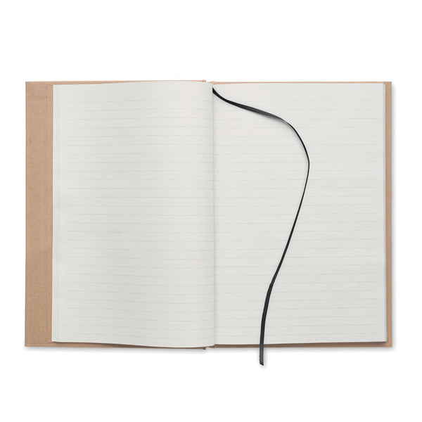 Branded A5 recycled page notebook with Recycled Cover