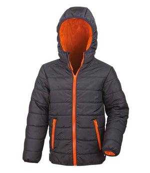 Result Core Kids Padded Jacket Black/Orange